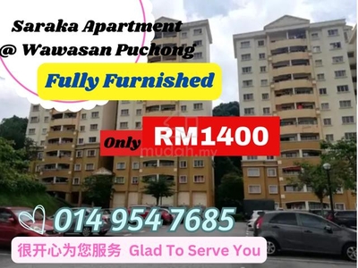 Saraka Apartment Rent @ Wawasan Puchong, near Bkt Jalil, Sunway