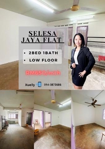 Selesa Jaya Flat 2Bedroom walking distance to Bus Stop