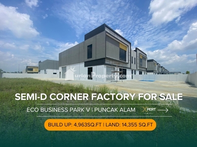 Semi-D Factory For Sale at Bandar Puncak Alam