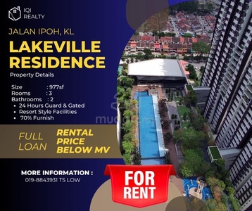 【Sewa Murah】Lakeville Residence @Taman Wahyu, Jalan Ipoh, KL for RENT