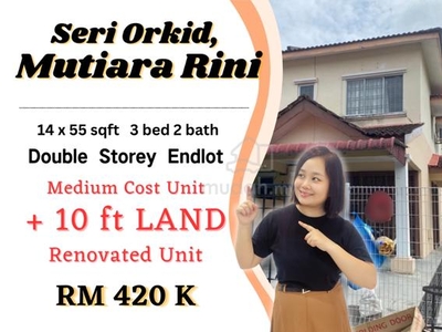 Taman Seri Orkid Skudai Mutiara Rini 2 Storey Medium Cost | Full Loan