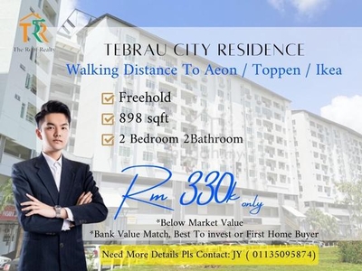 Tebrau City Residence Near Aeon / Toppen/ Ikea Good Area For Invest
