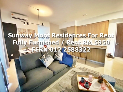 Fully Furnished Dual Key Unit Sunway Mont Residences Mont Kiara For Rent