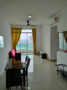 Mutiara Ville 3room 2bathroom unit , fully furnish ready to move in , high floor unblock view