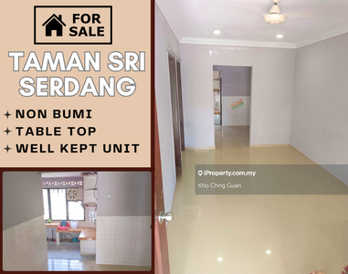 100% Loan Sri Serdang Non Bumi Table Top Well Maintained Renovated