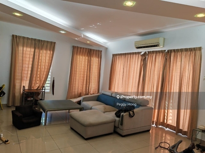 Double Storey Semi D 80% Fully Furnished Come With Extra Land