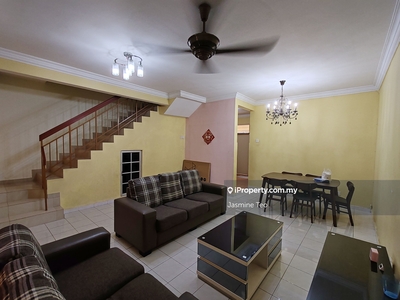 Fully furnished 4r3b terrace house in Setia Impian for rent