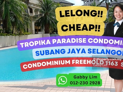 Lelong Super Cheap Condominium @ Tropika Paradise UEP Subang Jaya Sel