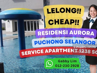 Lelong Super Cheap Service Residence @ Aurora Puchong Selangor