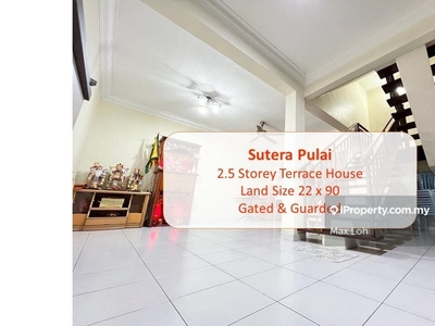 Sutera Pulai, 2.5 Storey Terrace, Gated & Guarded