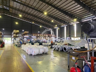 70ft Ceiling Height Detached Factory Warehouse in Shah Alam Industrial