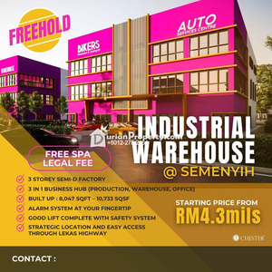 Detached Factory For Sale at Semenyih Integrated Industrial Park