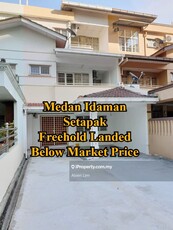 Freehold Landed House, Medan Idaman Setapak Danau Kota, Below Market