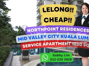 Lelong Super Cheap Service Residence @ Northpoint Mid Valley City KL