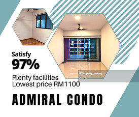 Lowest Price Basic Item Nice Condo Admiral Residence Kota Laksamana