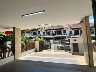 Partially furnished double storey terrace house gated guarded