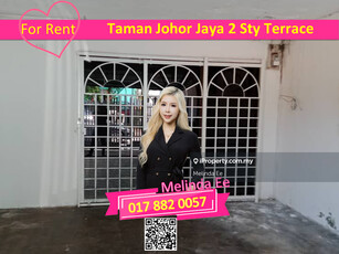 Taman Johor Jaya Partly Furnished 2 Storey Terrace 2bed