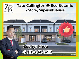 Tate Dalton @ Eco Botanic 2 Storey Terrace House End Lot For Sale