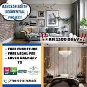 FULLY RESIDENTIAL BANGSAR SOUTH PROJECT !! FREE FURNITURE COVER WALKWAY TO PUBLIC TRANSPORT