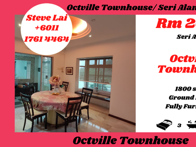 Octville Townhouse/ Seri Alam/ For Rent