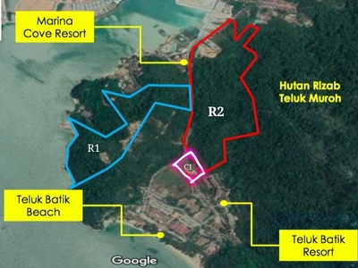 Teluk Batik-residential 70.86ac, commercial 5.36ac
