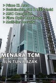 GREEN BUILDING- MENARA TCM - GBI & LEED GOLD - MSC - KLCC