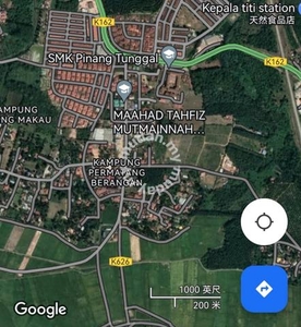 Pinang tunggal Agricultural Land FreeHold NonBumi For Sale Rm8 Sqft