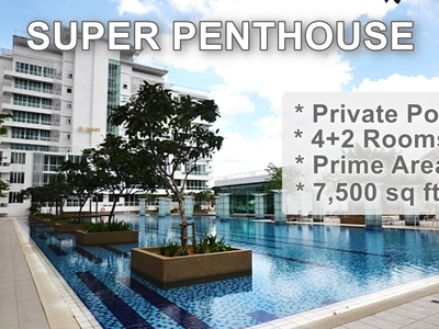 EmbassyView Super Penthouse, 4+2 rooms, 7,500 sft, High Ceiling, Spacious wt Spectacular KL View