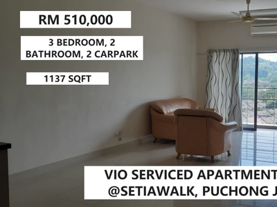 FREEHOLD Vio Serviced Apartment (R1) @ Setiawalk Puchong Jaya