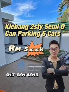 Klebang 2sty Semi D can Park 6 Cars Below Value