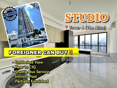 Setia Sky 88 Tower A Studio Unblocked Unit, Foreigner can buy!