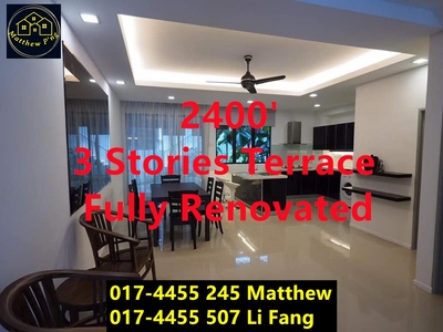 Alila Homes - 3 Stories Terrace - 2400' - Fully Renovated - Tanjung Bungah