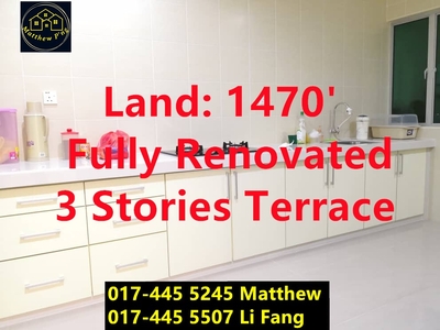Beverly Hills - 3 Stories Terrace - Land:1470' - Fully Renovated - Tanjung Bungah