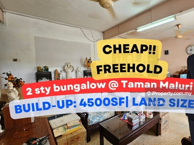 C H E A P 2 sty bungalow with big land @ Taman Maluri Cheras