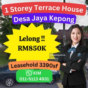 Cheap 1 Storey Terrace House Desa Jaya @ Kepong