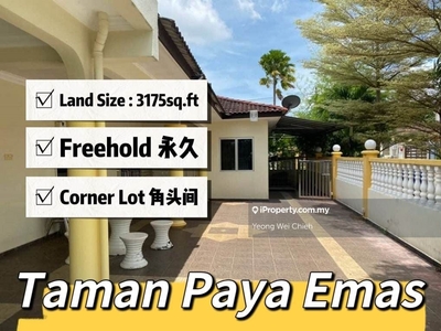 Freehold Double Storey Terrace Corner Lot For Sales Taman Paya Emas