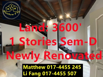 Jalan Chong Lye Hock - 2 Stories Semi-D - Land:3600' - Fully Renovated