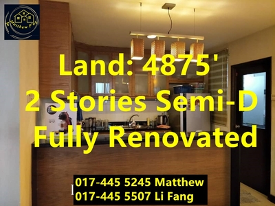 Jalan Wee Hein Tze - 2 Stories Semi-D - Land:4875' - Fully Renovated