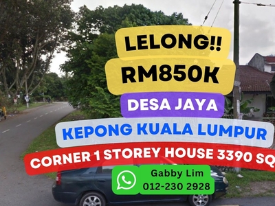 Lelong Super Cheap 1 Storey Terrace House @ Desa Jaya Kepong KL