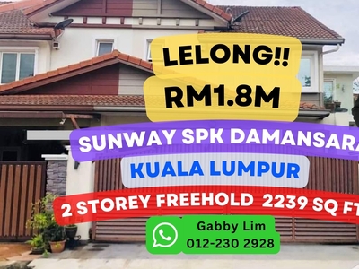 Lelong Super Cheap 2 Storey Linked House at Sunway Spk Damansara KL