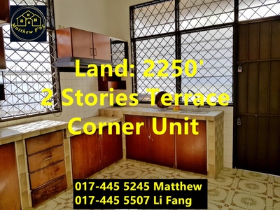 Lengkok Halia - 2 Stories Terrace - Corner Unit - Land:2250' - Tanjung Tokong
