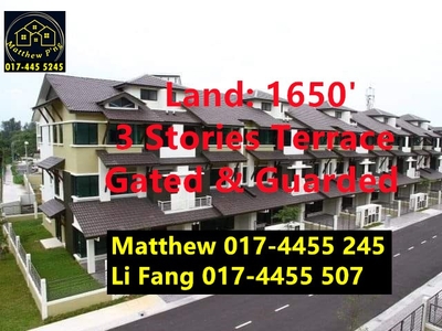 Southbay Residence - 3 Stories Terrace - 3310' - Gated & Guarded - Batu Maung
