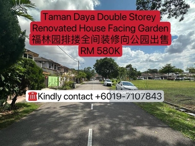 Taman Daya @ JB Double Storey Renovated House