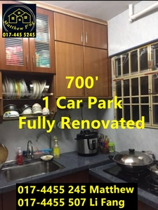 Taman Hui Aun - Fully Renovated - 700' - 1 Car Park - Farlim