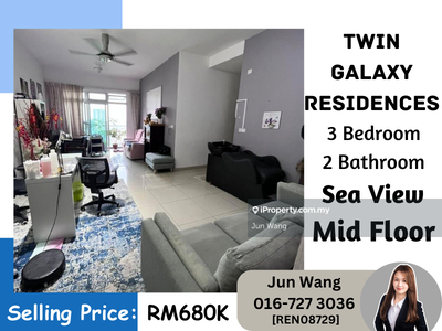 Twin Galaxy Residences, 3 Bedroom 2 Bathroom, Sea View, Mid Floor