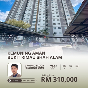 Apartment For Sale at Pangsapuri Kemuning Aman