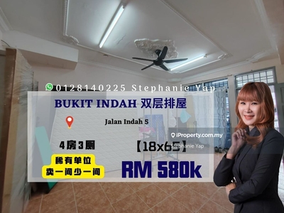 Bukit Indah Double Storey House, Jalan Indah 5, 18x65, 4bed, Freehold