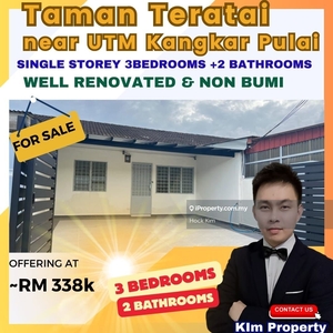 Renovated Single Storey Low Cost Terrace House Skudai