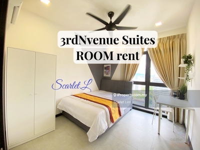 3rd Nvenue Studio fully furnished for rent 3mins walk to Lrt