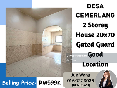Desa Cemerlang, 2 Storey House, Gated Guarded, Good Location, 4 Bed